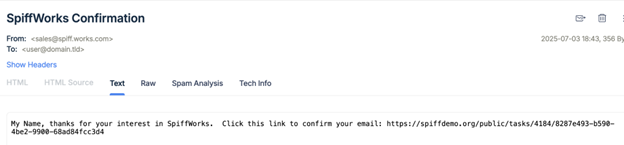 Email preview