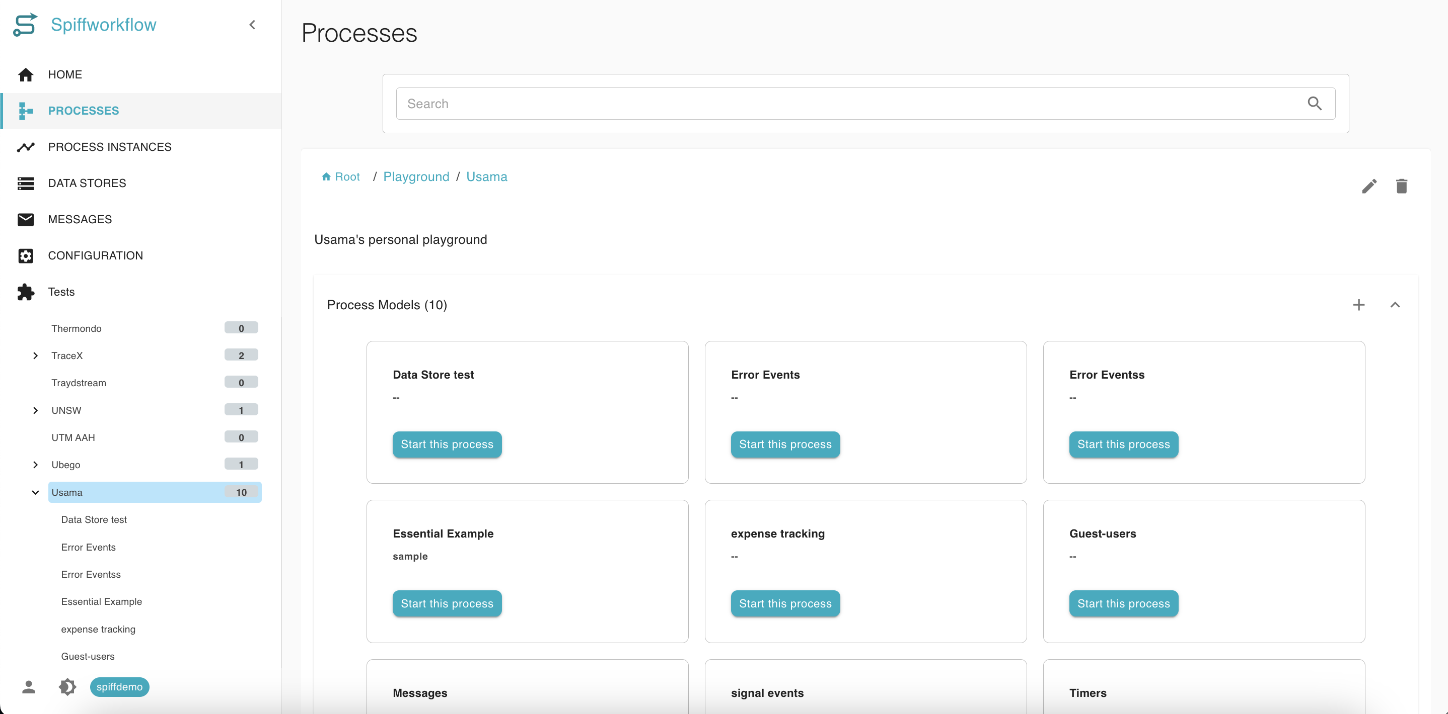 Process Page
