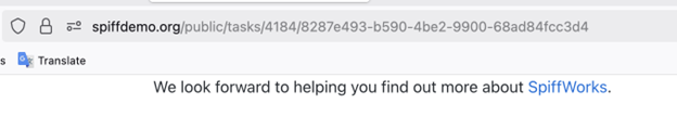 Guest task view before submission