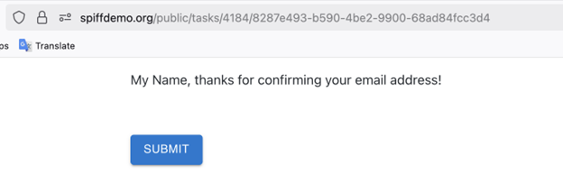 Guest task view before submission